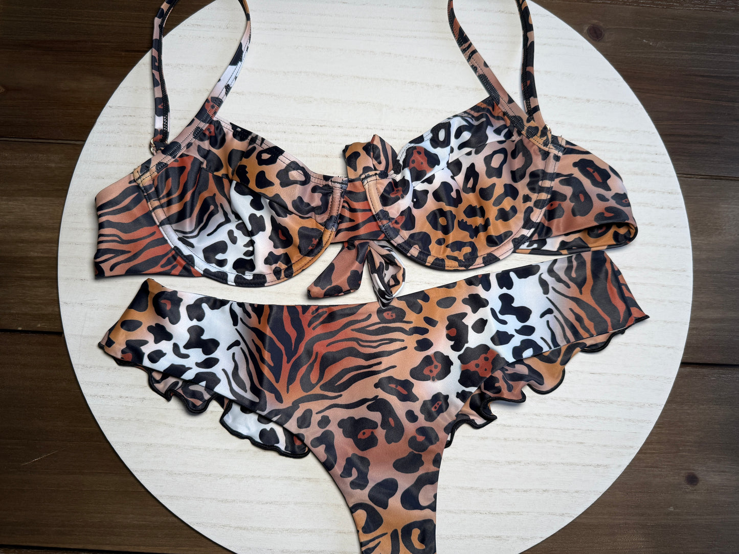 Panthera Ruffled Bikini Bottom