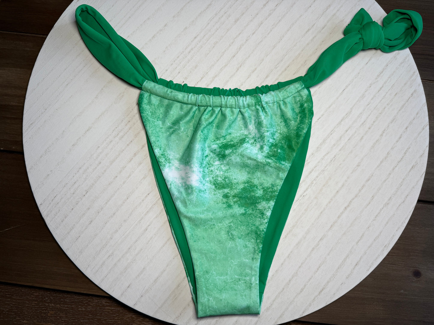 Sea Foam Single Side Tie Adjustable Bottom