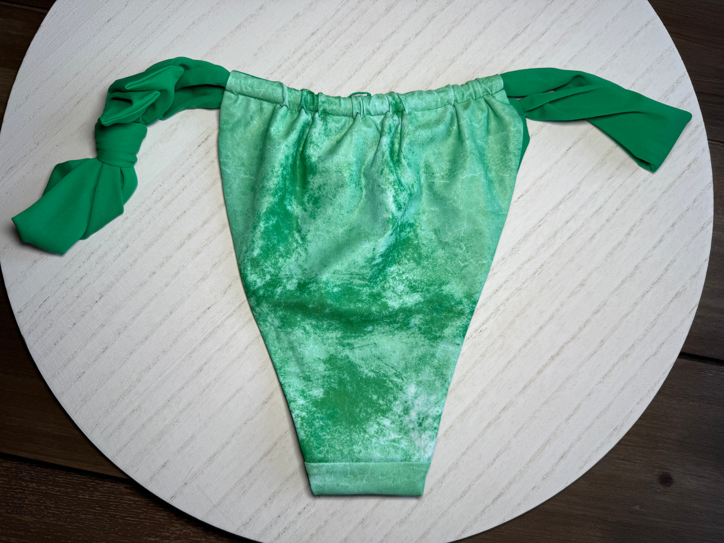 Sea Foam Single Side Tie Adjustable Bottom