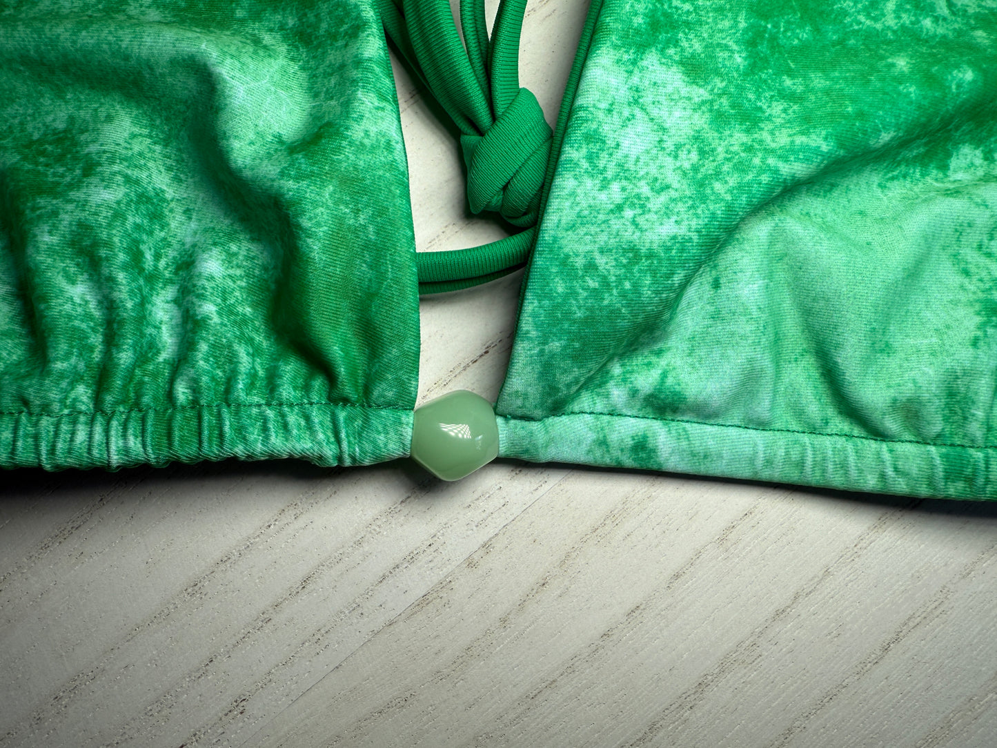 Sea Foam Thick Halter Bikini Top