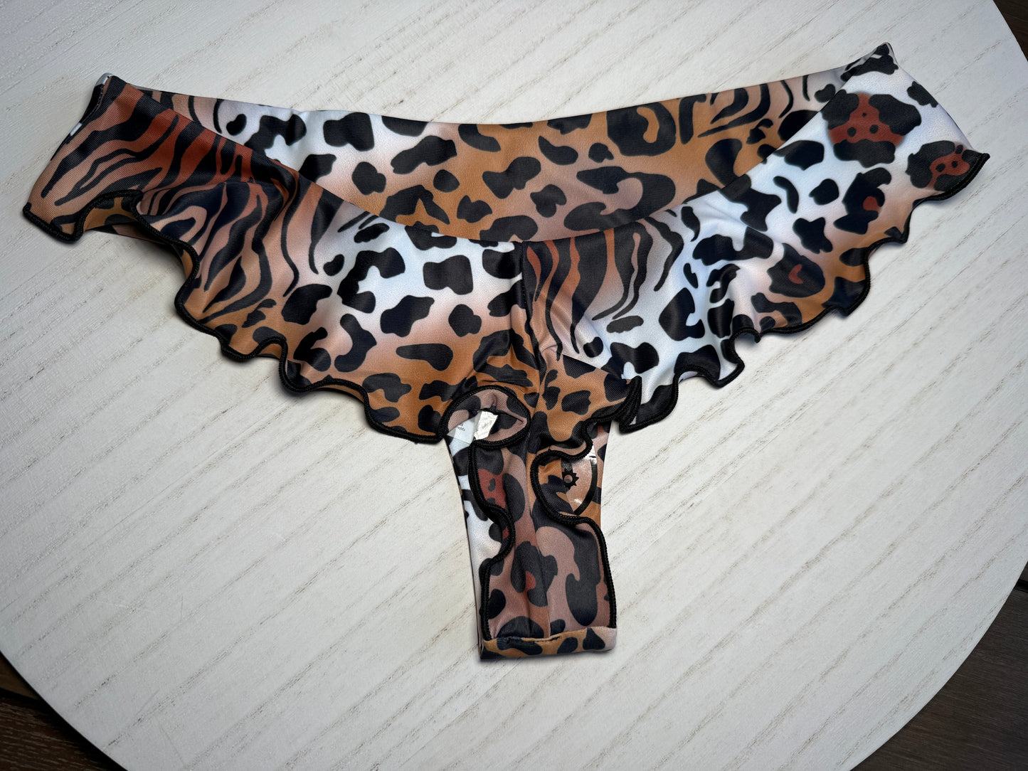 Panthera Ruffled Bikini Bottom